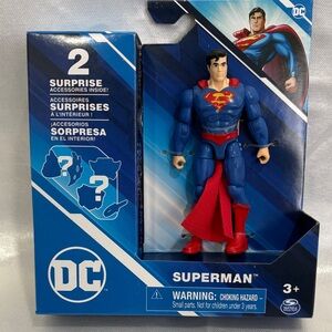 DC Superman Action Figure - Blue, Red